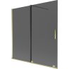 Mexen Velar 2-wing sliding shower screen 160 x 150 cm, graphite, gold - 896-160-000-41-50