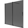 Mexen Velar 2-panel sliding bath screen 160 x 150 cm, graphite, black - 896-160-000-41-70