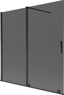 Mexen Velar 2-wing sliding bath screen 160 x 150 cm, graphite, black - 896-160-000-41-70
