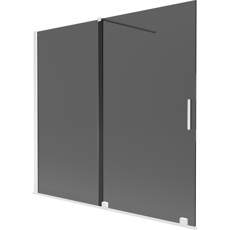 Mexen Velar 2-panel sliding bathtub screen 170 x 150 cm, graphite, white - 896-170-000-41-20