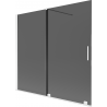 Mexen Velar 2-panel sliding bathtub screen 170 x 150 cm, graphite, white - 896-170-000-41-20
