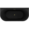 Mexen Sella freestanding wall-adjacent ribbed bathtub 170 x 80 cm, matte black, golden overflow - 52711708071-50