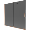 Mexen Velar 2-panel sliding bathtub screen 170 x 150 cm, graphite, rose gold - 896-170-000-41-60
