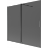 Mexen Velar 2-panel sliding bathtub screen 170 x 150 cm, graphite, brushed gun gray - 896-170-000-41-66