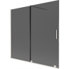 Mexen Velar 2-panel sliding bath screen 170 x 150 cm, graphite, brushed nickel - 896-170-000-41-97