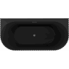 Mexen Sella freestanding wall-adjacent fluted bathtub 170 x 80 cm, black matte, brushed gun gray overflow - 52711708071-66