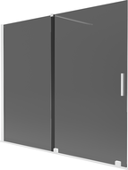 Mexen Velar 2-panel sliding bath screen 180 x 150 cm, graphite, white - 896-180-000-41-20