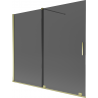Mexen Velar 2-panel Sliding Shower Screen 180 x 150 cm, Graphite, Gold - 896-180-000-41-50