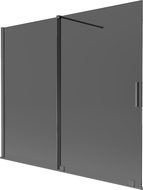 Mexen Velar 2-panel sliding bathtub screen 180 x 150 cm, graphite, gun gray brushed - 896-180-000-41-66