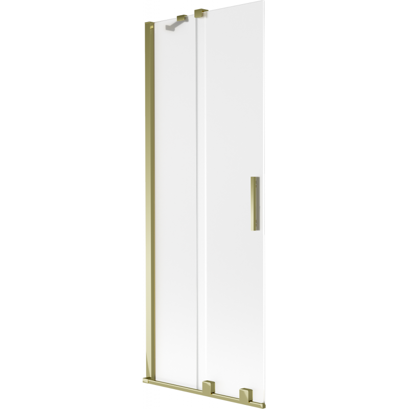Mexen Velar bathtub screen 2-wing sliding 70 x 150 cm, frost, gold - 896-070-000-31-50