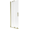 Mexen Velar 2-wing sliding bath screen 70 x 150 cm, frost, gold - 896-070-000-31-50