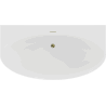 Mexen Bruna freestanding wall-adjacent bath 170 x 88 cm, white gloss, gold overflow - 52731708800-50
