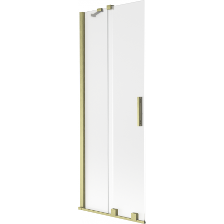 Mexen Velar 2-panel sliding bath screen 70 x 150 cm, frosted, brushed gold - 896-070-000-31-55