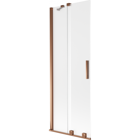 Mexen Velar 2-panel sliding bath screen 70 x 150 cm, frosted, rose gold - 896-070-000-31-60