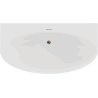 Mexen Bruna freestanding wall-adjacent bathtub 170 x 88 cm, white gloss, overflow rose gold - 52731708800-60