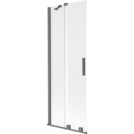 Mexen Velar 2-wing sliding bath screen 70 x 150 cm, frost, gun metal - 896-070-000-31-95