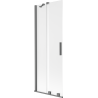 Mexen Velar bathtub screen 2-wing sliding 70 x 150 cm, frosted, gun metal - 896-070-000-31-95