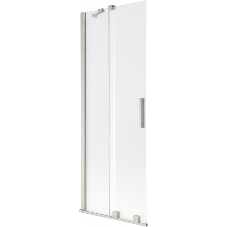 Mexen Velar 2-Panel Sliding Bath Screen 70 x 150 cm, Frosted, Brushed Nickel - 896-070-000-31-97