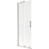 Mexen Velar 2-Panel Sliding Bath Screen 70 x 150 cm, Frosted, Brushed Nickel - 896-070-000-31-97