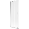 Mexen Velar 2-panel sliding shower screen 75 x 150 cm, frosted, chrome - 896-075-000-31-01