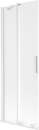 Mexen Velar sliding shower screen 2-wing 75 x 150 cm, frost, white - 896-075-000-31-20