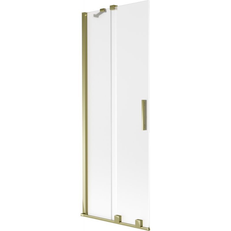 Mexen Velar 2-panel sliding bathtub screen 75 x 150 cm, frosted, gold - 896-075-000-31-50