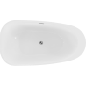 Mexen Giada freestanding bathtub 170 x 90 cm, white gloss, chrome overflow - 52741709000-01