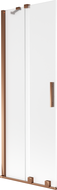 Mexen Velar 2-panel sliding bath screen 75 x 150 cm, frost, rose gold - 896-075-000-31-60