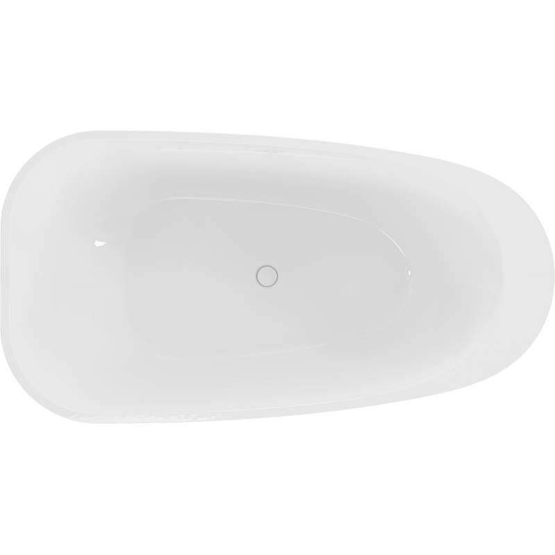 Mexen Giada free-standing bath 170 x 90 cm, white gloss, white overflow - 52741709000-20