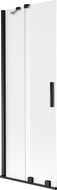 Mexen Velar Shower Screen 2-Panel Sliding 75 x 150 cm, Frosted, Black - 896-075-000-31-70