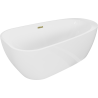 Mexen Giada free-standing bath 170 x 90 cm, white gloss, gold overflow - 52741709000-50