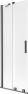 Mexen Velar 2-panel Sliding Bath Screen 75 x 150 cm, Frosted, Brushed Gun Gray - 896-075-000-31-66