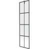 Mexen Next 1-panel bathtub screen 50 x 150 cm, black grid, brushed gun gray - 895-050-000-00-77-66