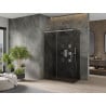Mexen Omega Sliding Shower Enclosure 160 x 80 cm, Graphite, Chrome - 825-160-080-01-40