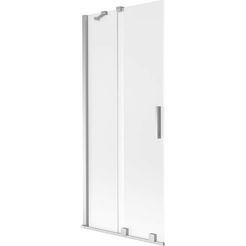 Mexen Velar 2-wing sliding bathtub screen 80 x 150 cm, frosted, chrome - 896-080-000-31-01