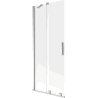 Mexen Velar shower screen 2-wing sliding 80 x 150 cm, frost, chrome - 896-080-000-31-01