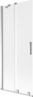 Mexen Velar 2-wing sliding bathtub screen 80 x 150 cm, frosted, chrome - 896-080-000-31-01