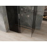 Mexen Omega sliding shower cabin 160 x 80 cm, graphite, chrome - 825-160-080-01-40