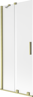 Mexen Velar 2-panel sliding bath screen 80 x 150 cm, frosted, brushed gold - 896-080-000-31-55