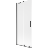 Mexen Velar 2-panel sliding bathtub screen 80 x 150 cm, frost, brushed gun gray - 896-080-000-31-66