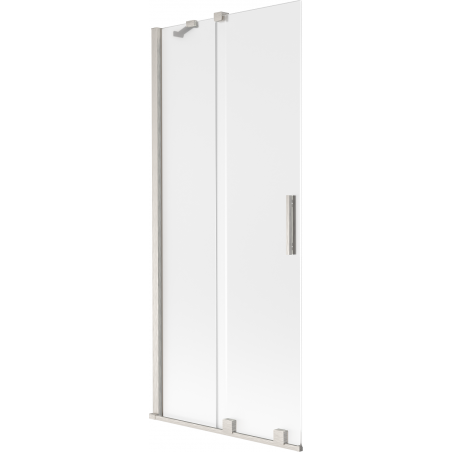 Mexen Velar 2-panel sliding shower screen 80 x 150 cm, frost, brushed nickel - 896-080-000-31-97