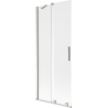 Mexen Velar 2-panel sliding shower screen 80 x 150 cm, frost, brushed nickel - 896-080-000-31-97