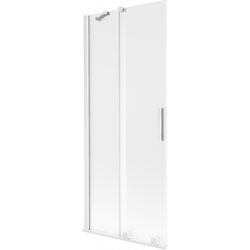 Mexen Velar Bathtub Screen 2-Panel Sliding 85 x 150 cm, Frosted, White - 896-085-000-31-20