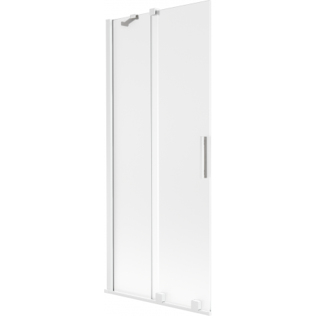 Mexen Velar Bathtub Screen 2-Panel Sliding 85 x 150 cm, Frosted, White - 896-085-000-31-20