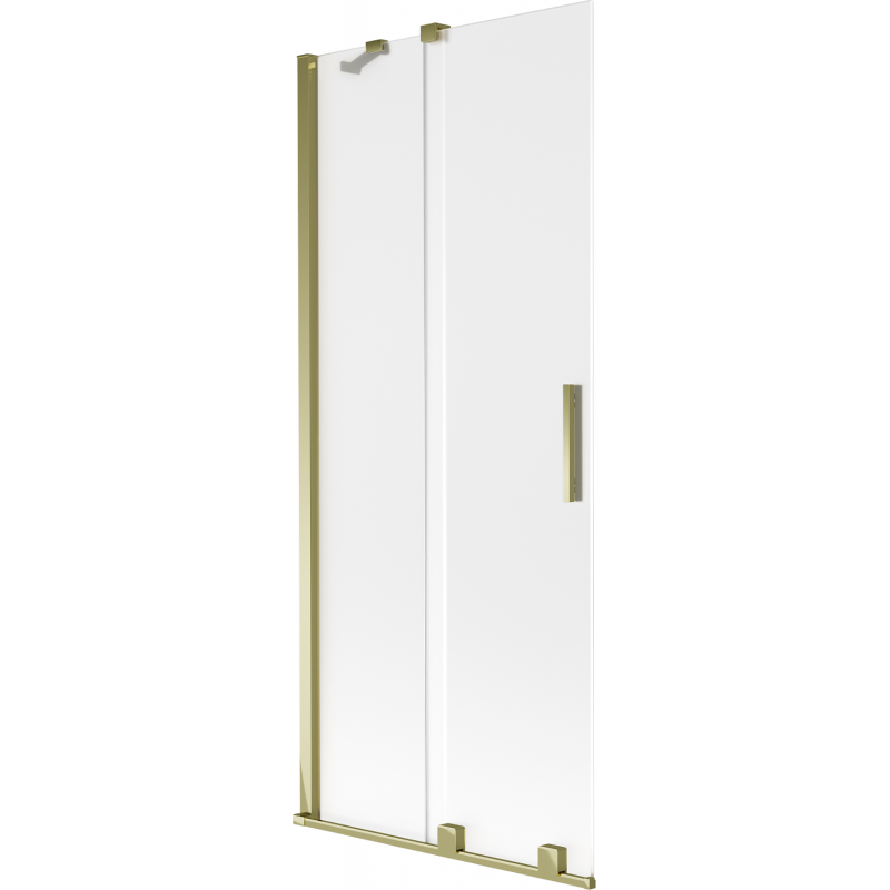 Mexen Velar 2-panel sliding bathtub screen 85 x 150 cm, frosted, gold - 896-085-000-31-50
