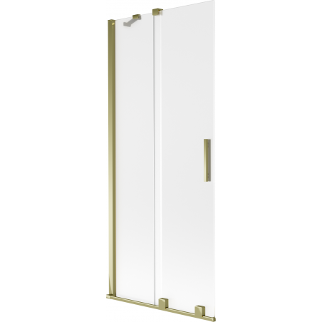Mexen Velar 2-panel sliding bathtub screen 85 x 150 cm, frosted, gold - 896-085-000-31-50