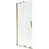 Mexen Velar 2-panel sliding bathtub screen 85 x 150 cm, frosted, gold - 896-085-000-31-50