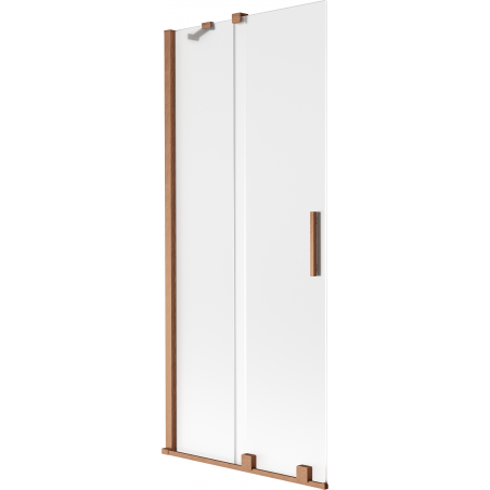 Mexen Velar 2-panel sliding shower screen 85 x 150 cm, frosted, brushed copper - 896-085-000-31-65