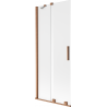 Mexen Velar 2-panel sliding shower screen 85 x 150 cm, frosted, brushed copper - 896-085-000-31-65