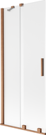 Mexen Velar 2-panel sliding bathtub screen 85 x 150 cm, frost, brushed copper - 896-085-000-31-65
